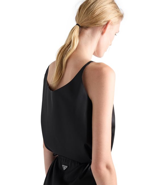 Prada Black Re-Nylon Tank Top