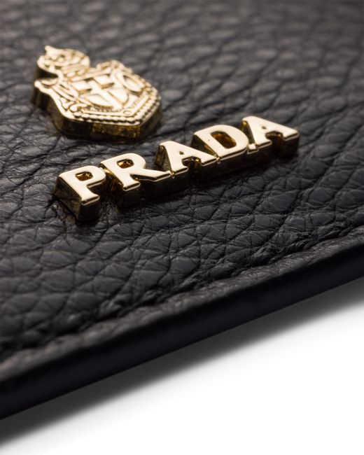 Prada White Leather Card Holder