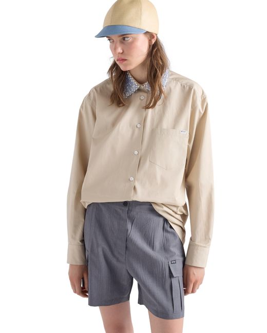 Prada Natural Poplin Shirt