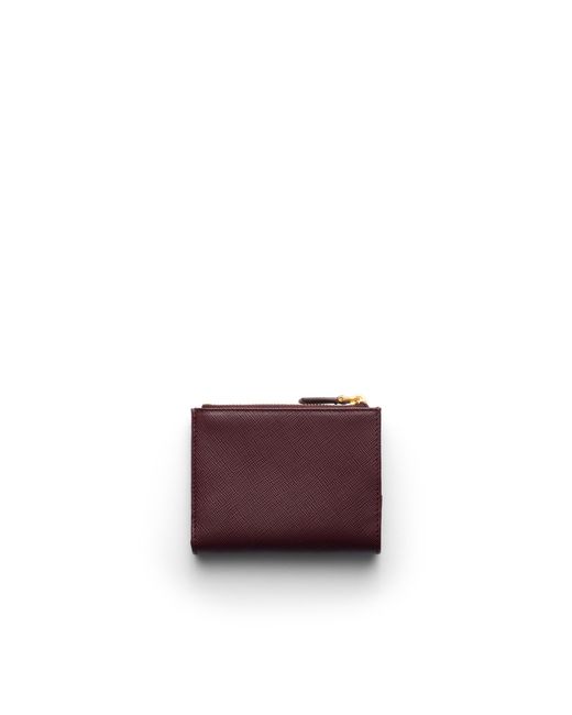 Prada Purple Small Saffiano Leather Wallet