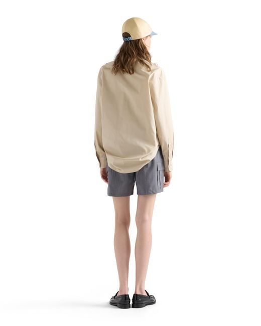 Prada Gray Light Mohair Shorts