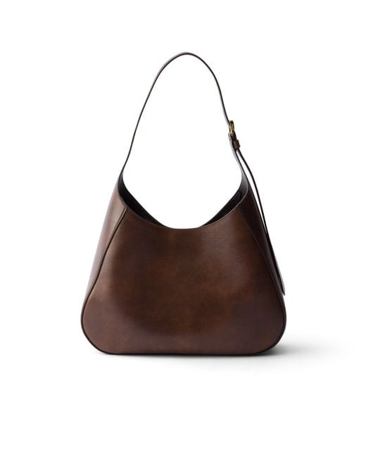 Prada Brown Boogie Medium Leather Bag