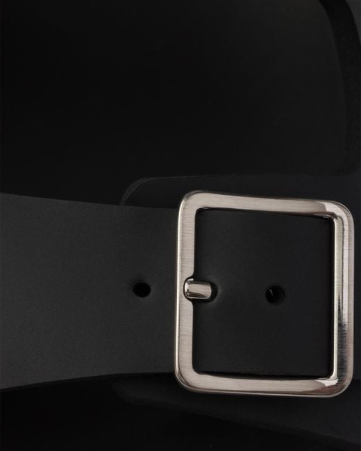 Prada Black Rubber Slides, Size 35