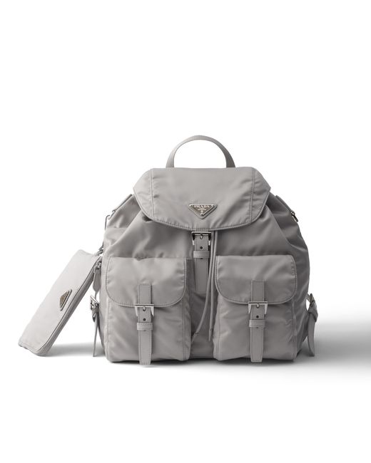 Prada Gray Medium Re-Nylon Backpack