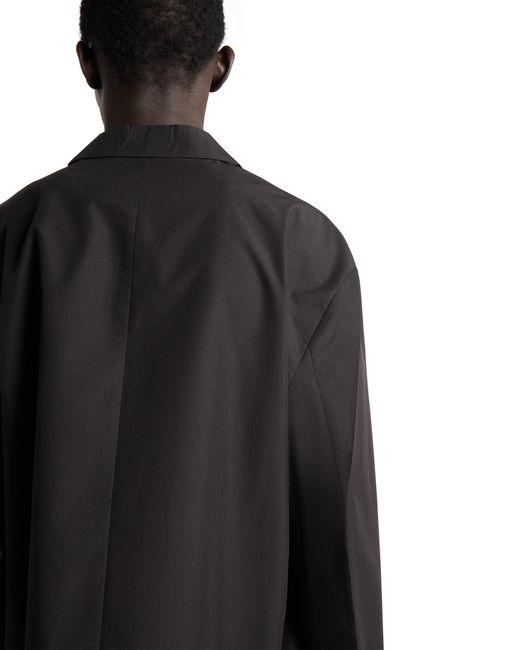 Prada Black Single-Breasted Technical Cotton Jacket for men