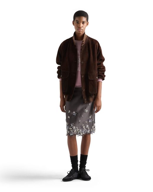 Prada Brown Suede Jacket