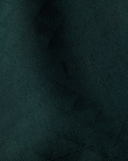 Prada Green Wool-Silk Jacquard Logo Scarf for men