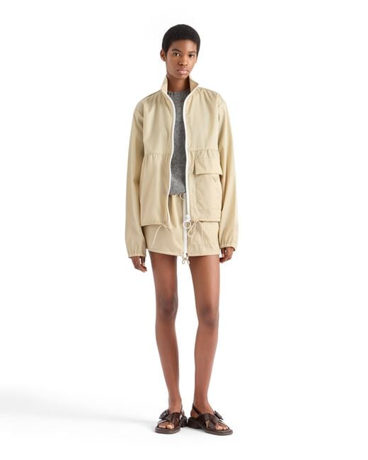 Prada Natural Re-Nylon Blouson Jacket
