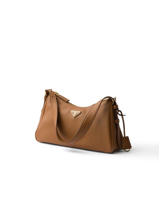 Borsa A Spalla Aimée Media di Prada in Brown