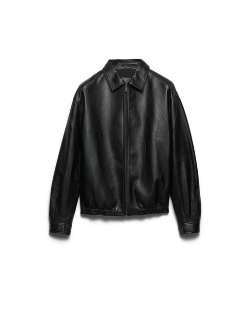 Prada Black Nappa Leather Jacket