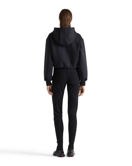 Prada Black Re-Nylon Piqué Leggings