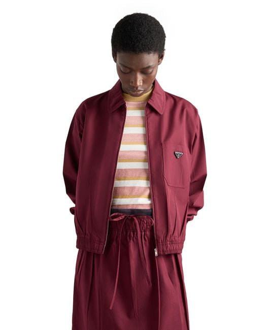 Prada Pink Bayadere Stripe Jersey T-Shirt, Rust/Mustard