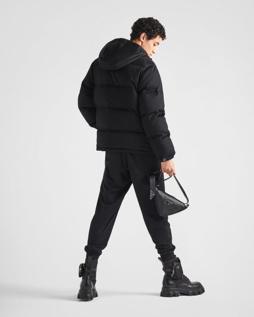 Prada Black Cashmere Puffer Jacket for men