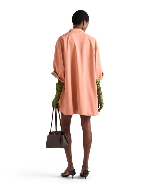 Prada Pink Old Piqué Coat