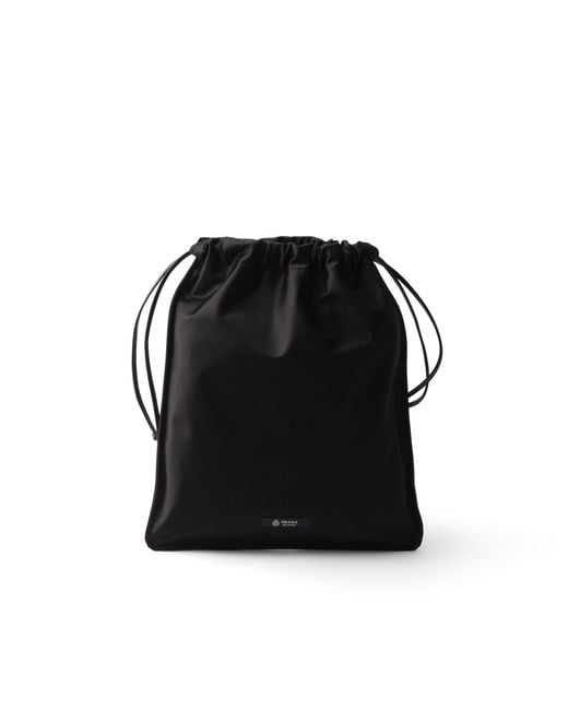 Prada Black Wish Silk Duchesse Pouch