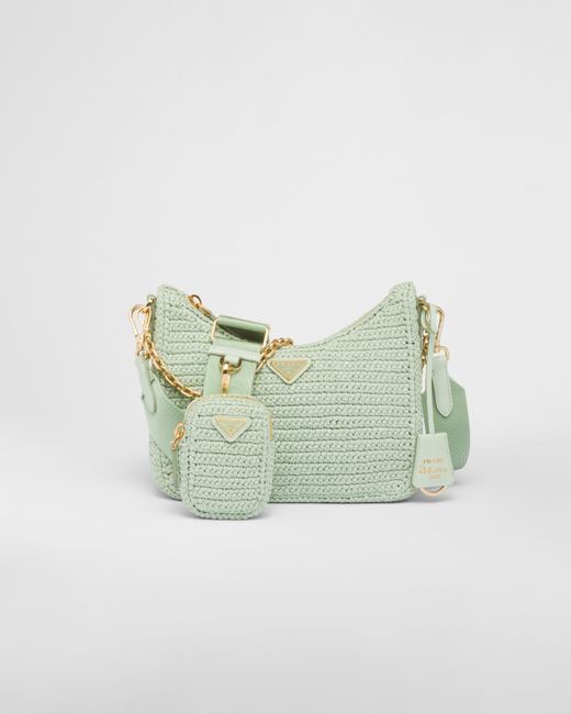 Prada Green Re-edition 2005 Crochet Bag