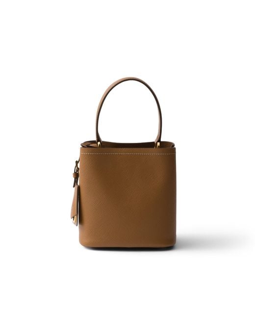 Borsa Panier Mini di Prada in Brown