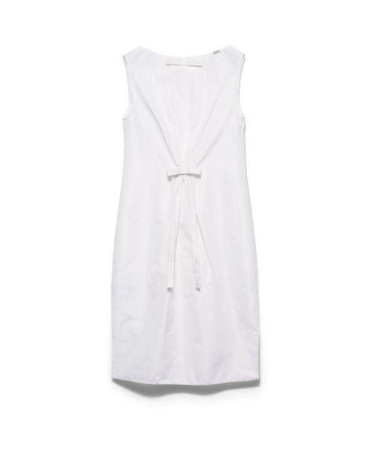 Prada White Faille Dress