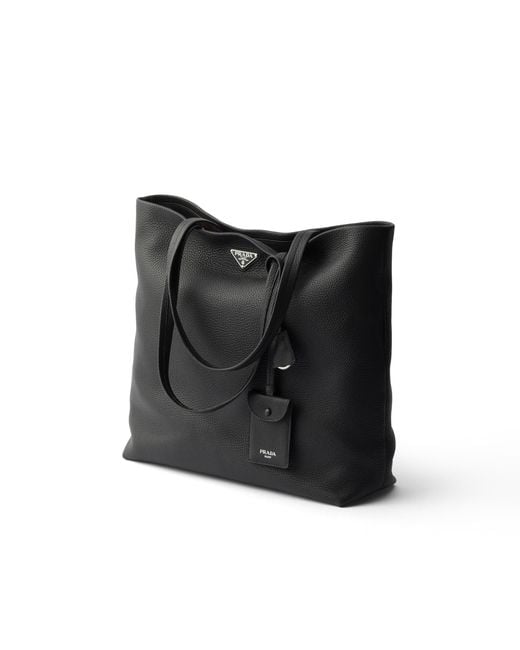 Prada Black Leather Tote for men