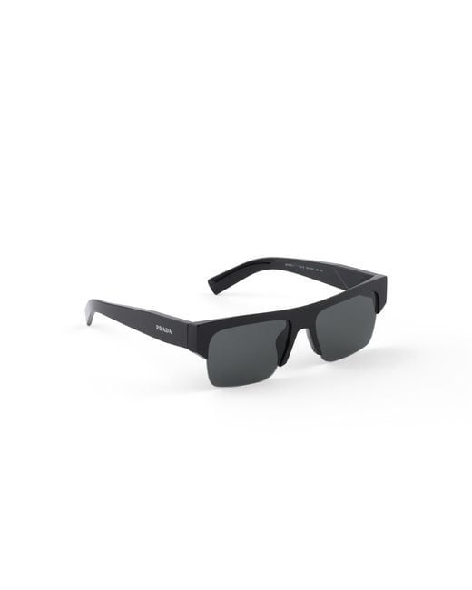 Prada Gray Eyewear Collection Sunglasses for men