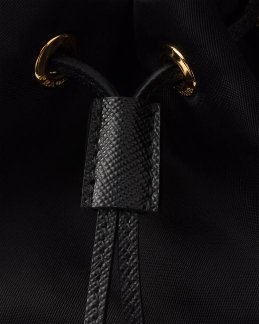 Prada Black Duet Re-Nylon Bucket Bag