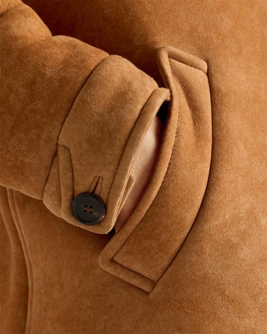 Caban En Shearling, Homme, Taille Prada pour homme en coloris Brown