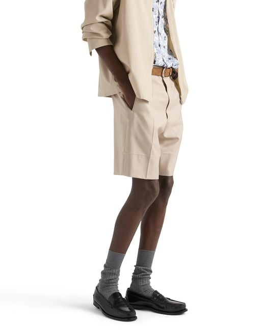 Prada Natural Cotton Bermudas for men