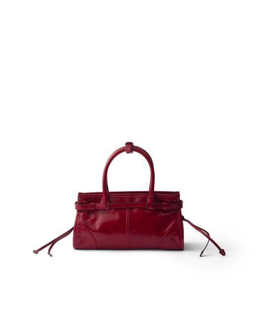 Prada Red Bonnie Leather Mini Handbag