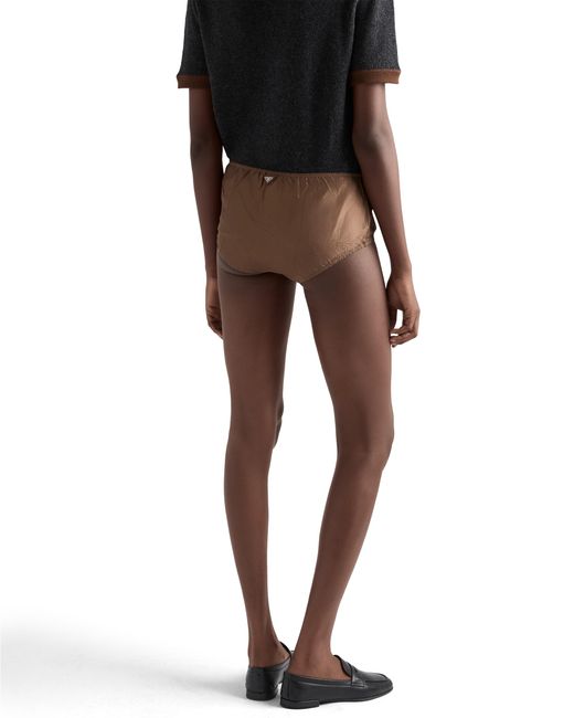 Prada White Taffeta Briefs
