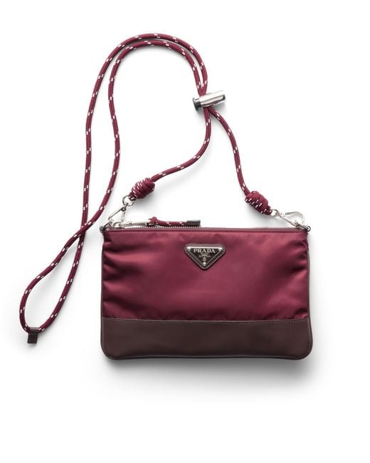 Prada Purple Speedrock Re-Nylon Phone Case for men