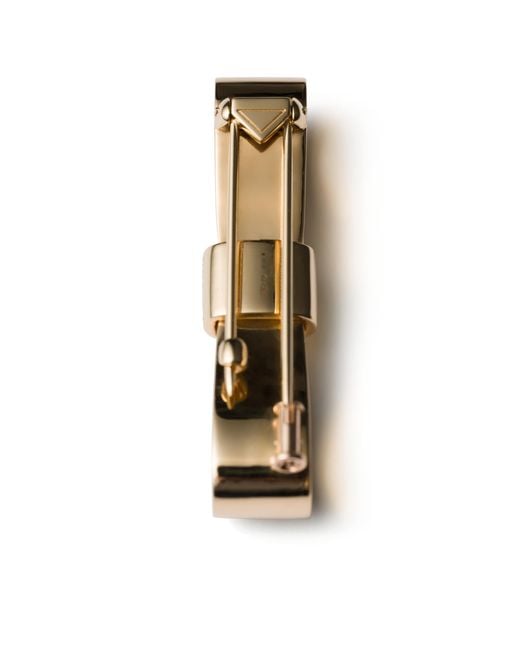 Prada White Small Eternal Bow Brooch