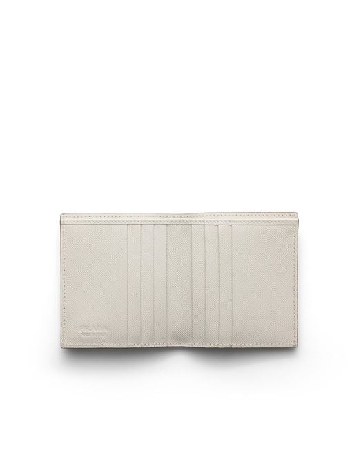 Prada White Saffiano Leather Wallet for men