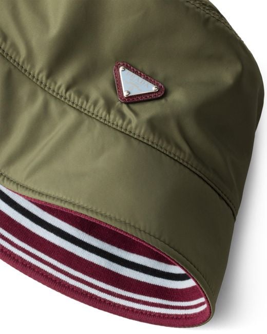 Prada Green Re-Nylon Bucket Hat
