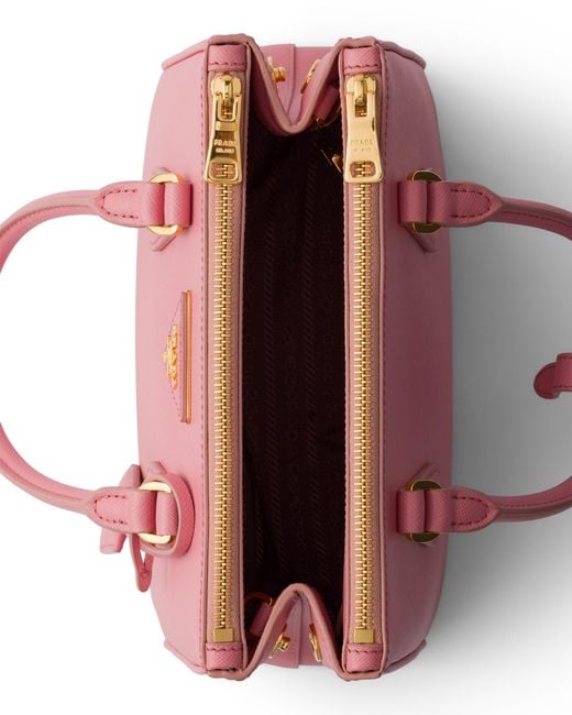 Prada Pink Galleria Small Saffiano Leather Bag