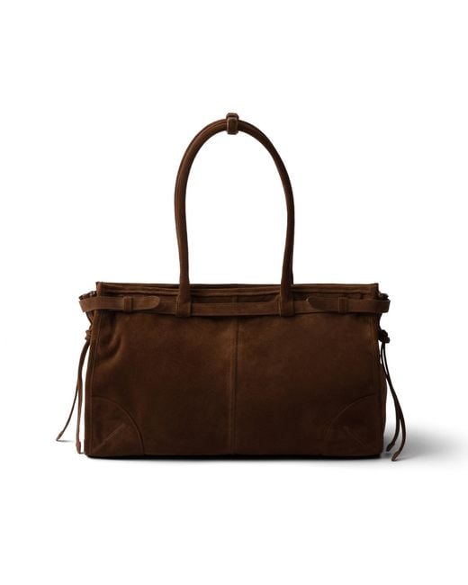 Borsa A Mano Bonnie Large di Prada in Brown