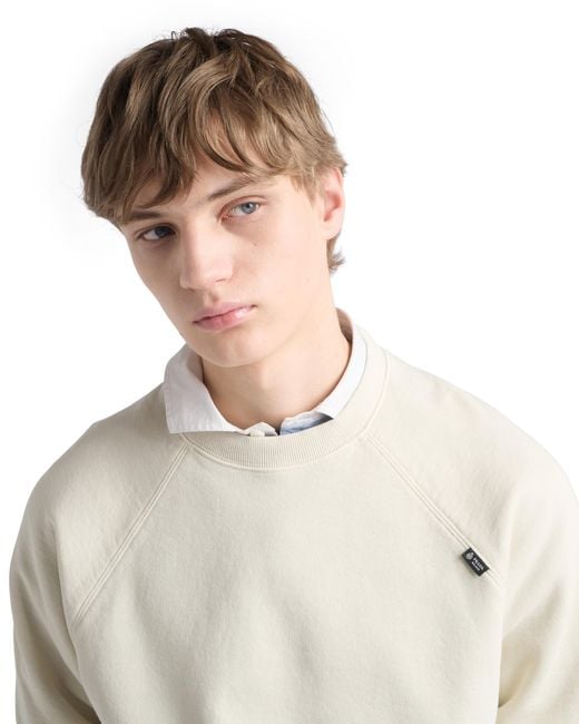 Prada White Cotton Crew-Neck Sweatshirt for men