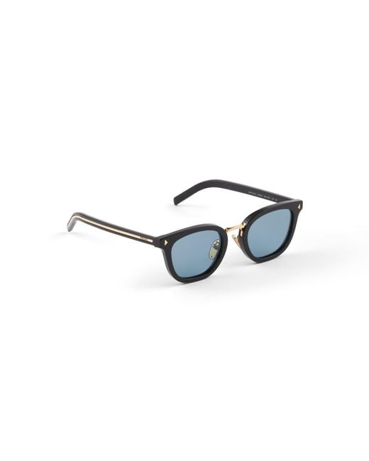 Prada Blue Sunglasses With The Iconic Metal Plaque for men