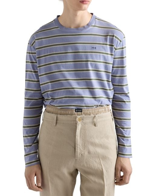 Prada Blue Jersey T-Shirt for men