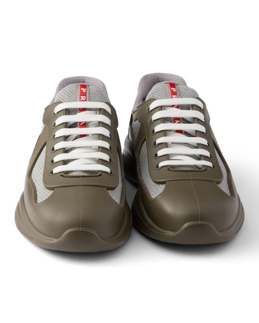 Prada Multicolor America's Cup Soft Rubber And Bike Fabric Sneakers for men