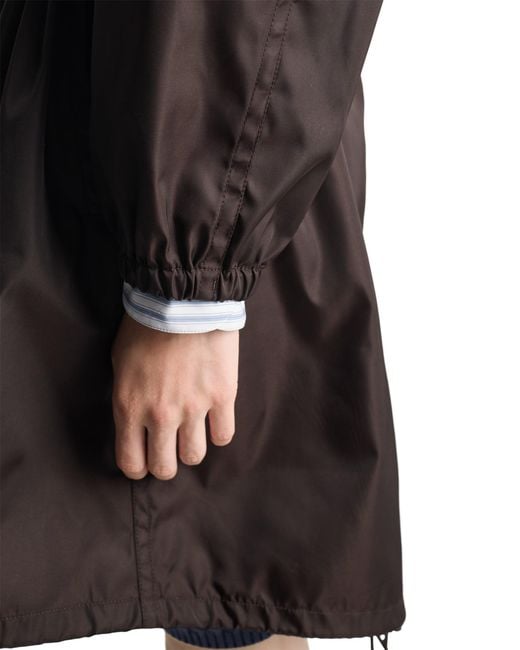 Prada Black Re-Nylon Raincoat