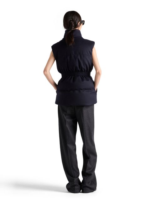 Prada Blue Loden Down Vest