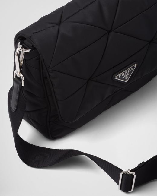 Prada Black Padded Re-nylon Shoulder Bag
