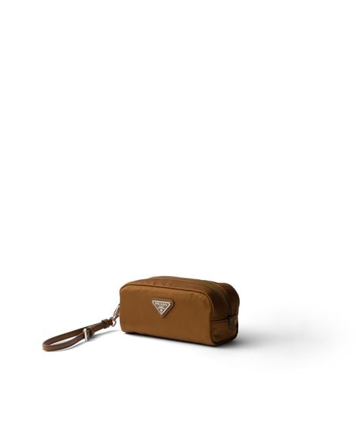 Prada Brown Mini Re-Nylon Pouch