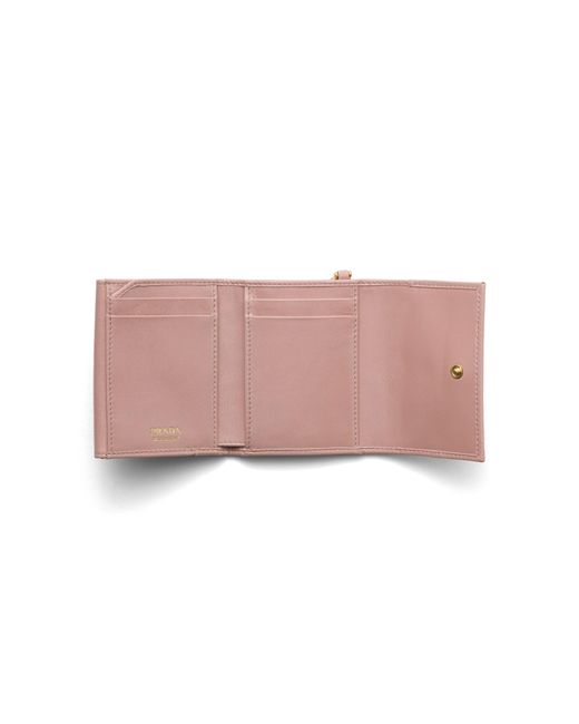 Prada Pink Small Leather Wallet