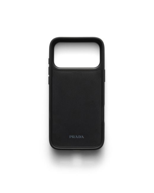 Prada Orange Saffiano Leather Case For Iphone 17 Pro