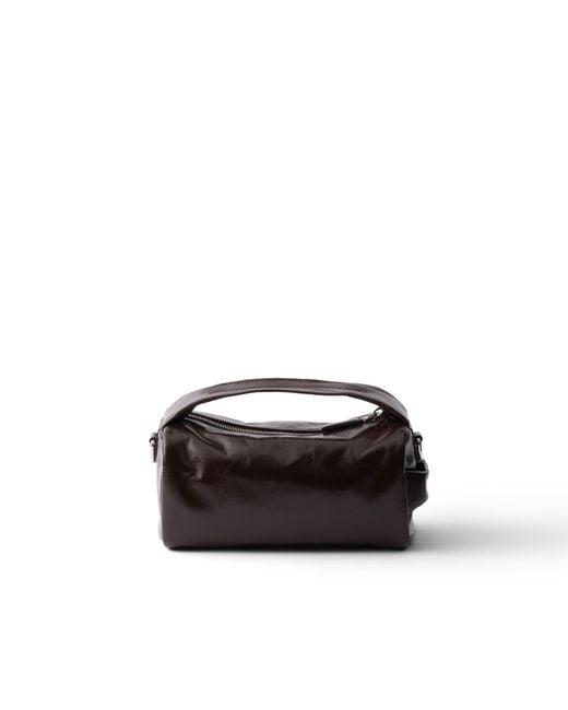 Prada Black Leather Shoulder Bag for men