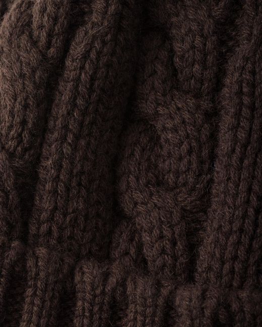 Prada Black Cashmere Beanie for men