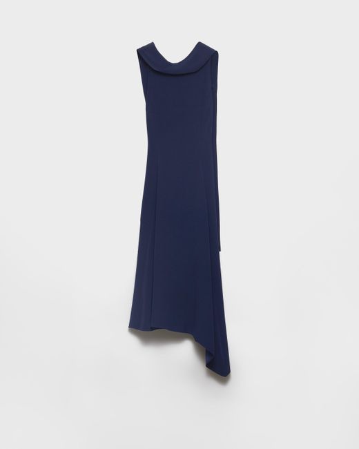 Abito Asimmetrico di Prada in Blue