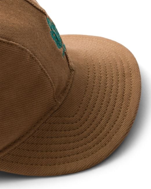 Prada White Old Piqué Baseball Cap