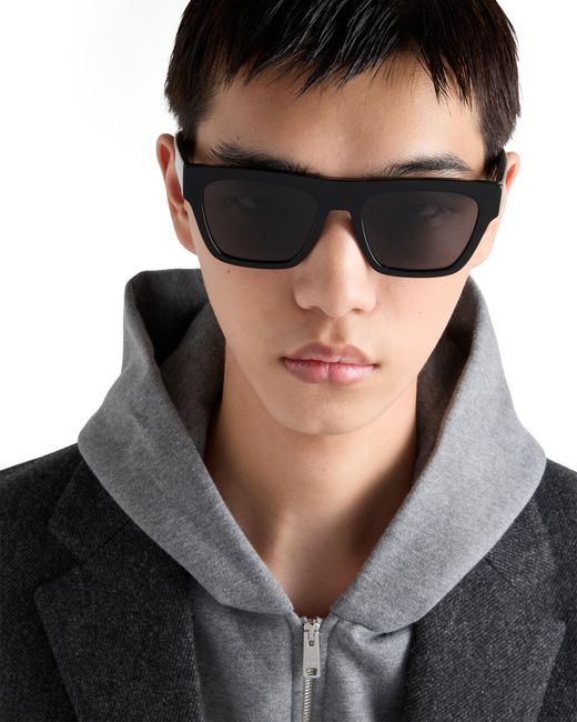 Prada Sonnenbrille Mit Logo, Herren in Gray für Herren